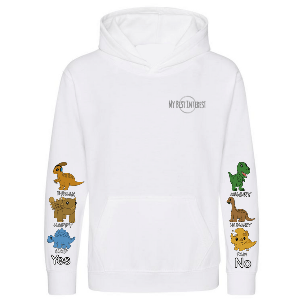 Adults Heavy Weight Dinosaur Communication Hoodie - Daywear