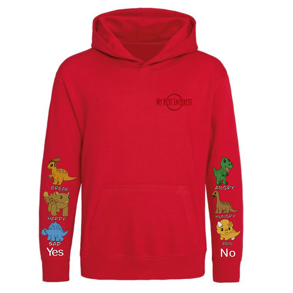 Adults Heavy Weight Dinosaur Communication Hoodie - Daywear