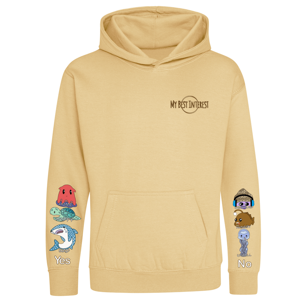 Adults Heavy Weight Sea Creatures Communication Hoodie - Daywear