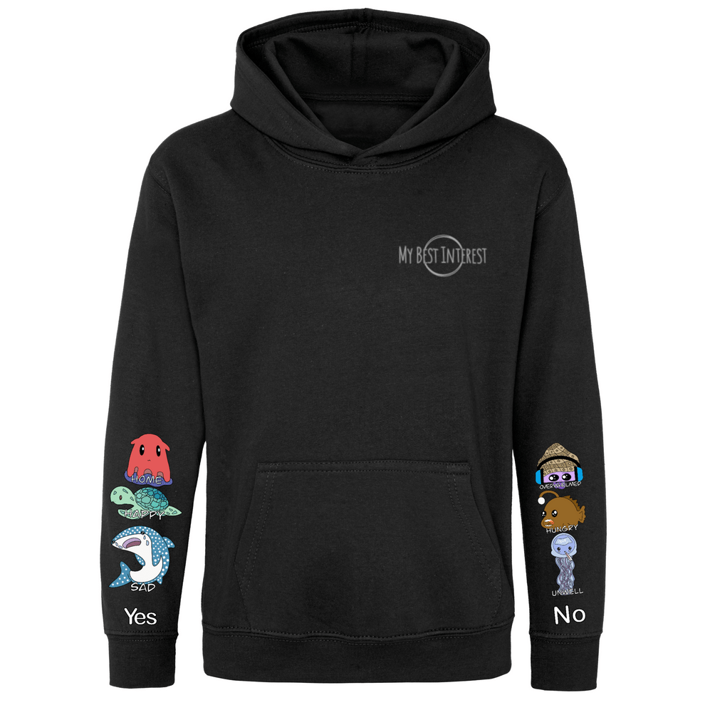 Adults Heavy Weight Sea Creatures Communication Hoodie - Daywear