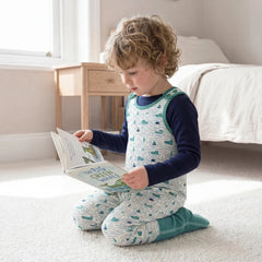 Anti - Scratch Dungarees – Crocodile Print (Organic Cotton) - Daywear
