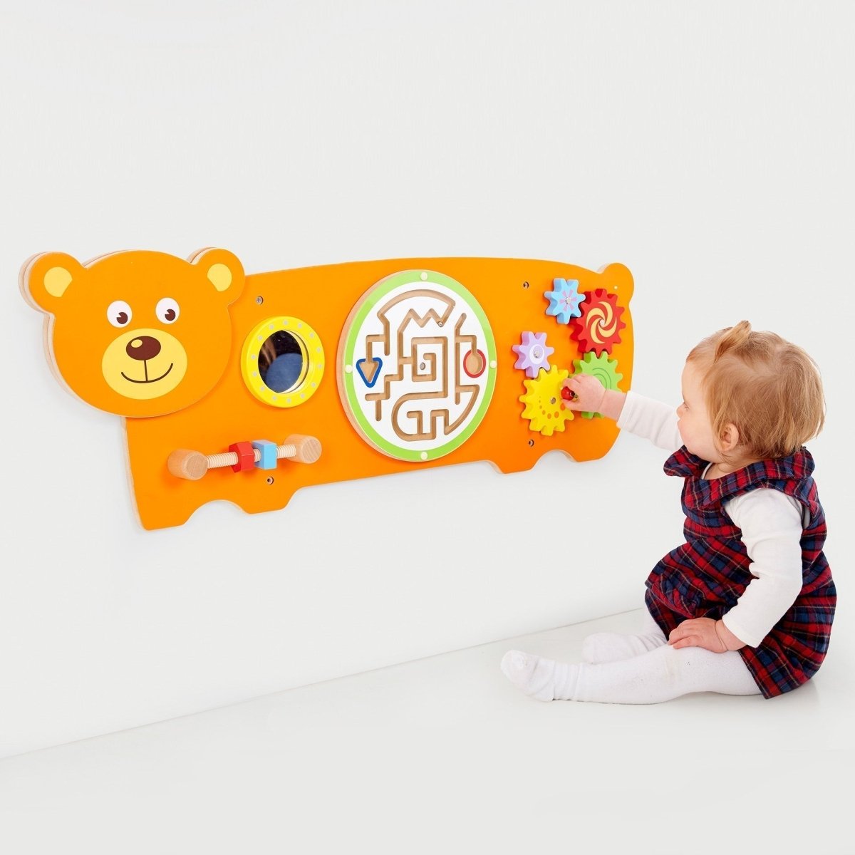 Bear Activity Wall Panel - Sensory Toys