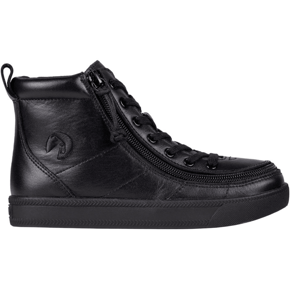 Billy Footwear Kids’ DR II Fit High Top Black Leather Shoes - Shoes
