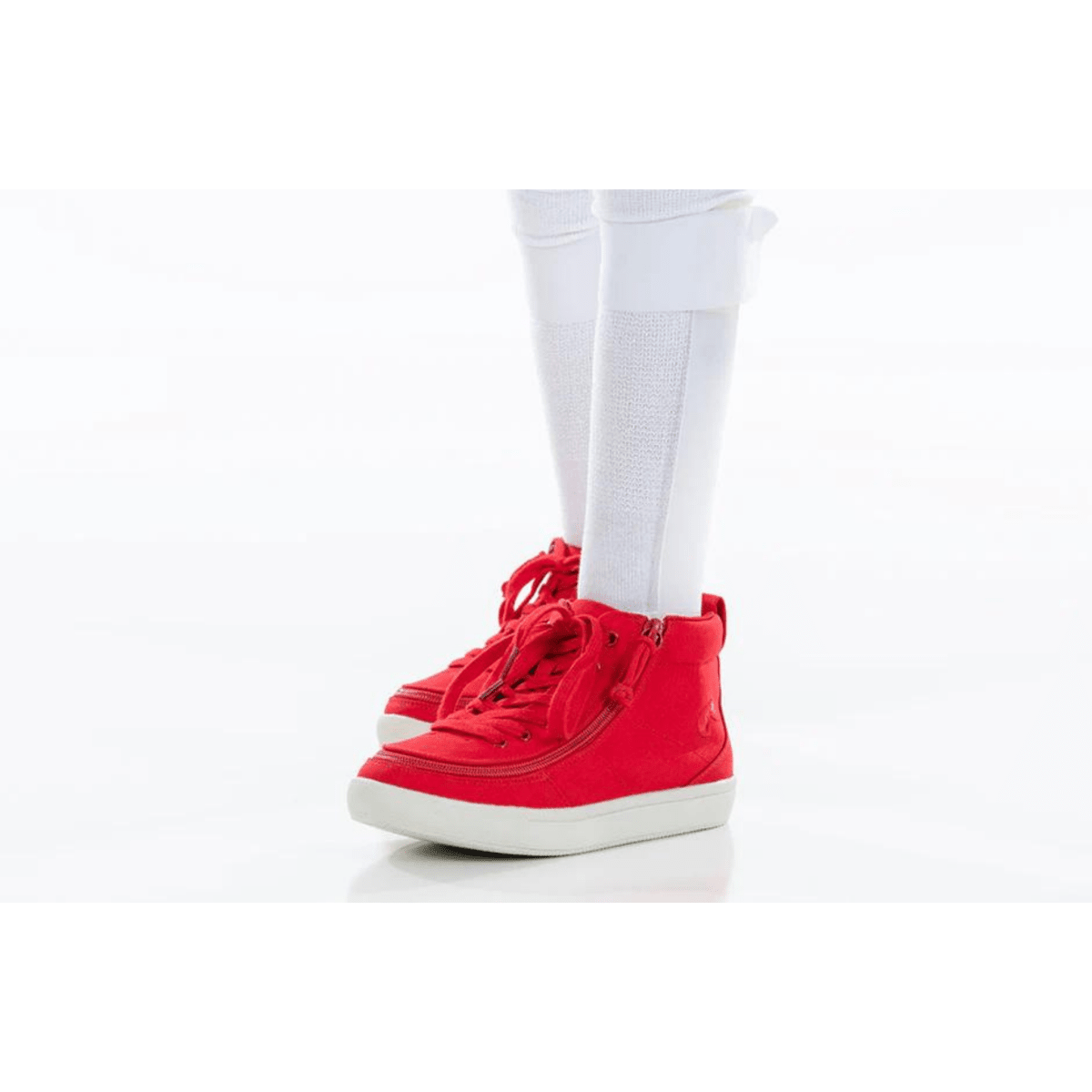 Billy Footwear Kids’ DR II Fit High Top DR II Red Canvas Shoes - Shoes