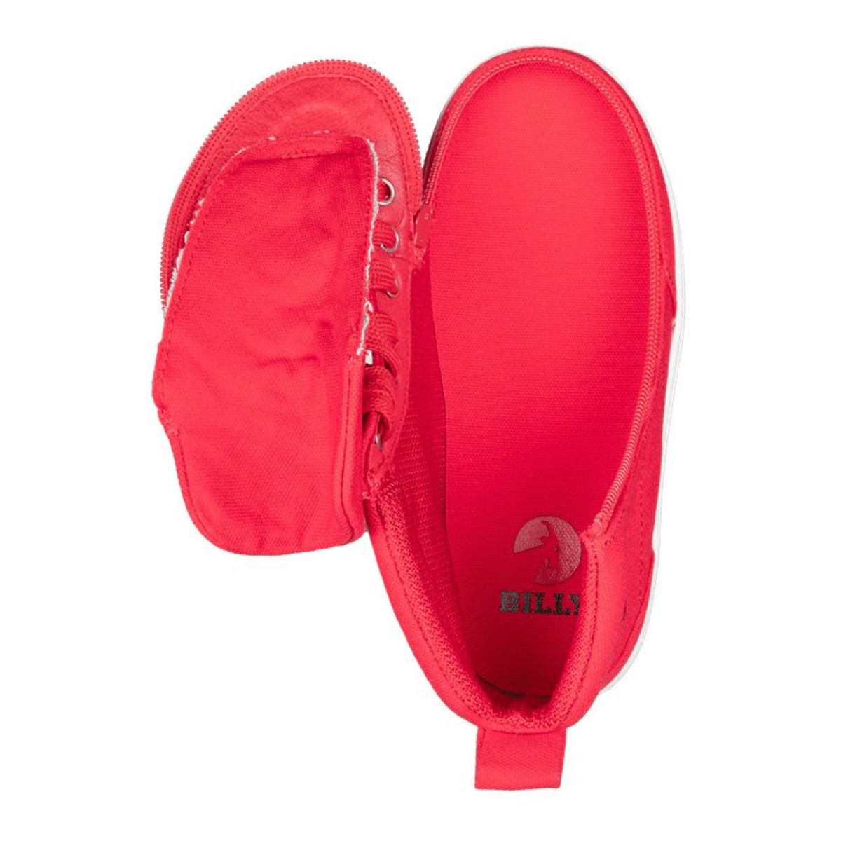 Billy Footwear Kids’ DR II Fit High Top DR II Red Canvas Shoes - Shoes