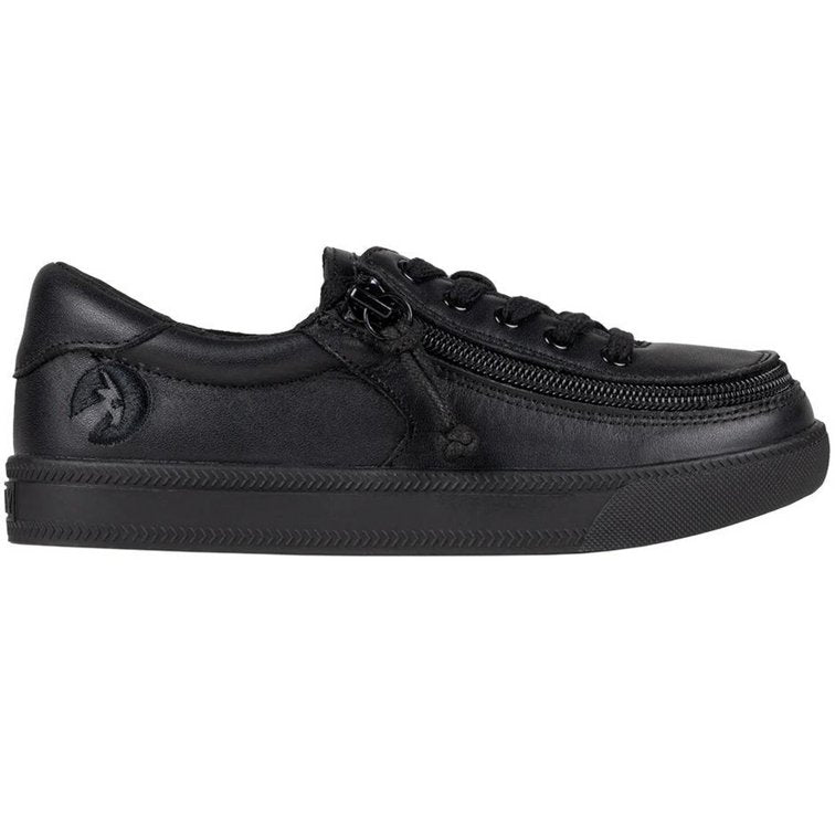 Billy Footwear (Kids) DR II Fit - Low Top DR II Black Leather Shoes - Footwear