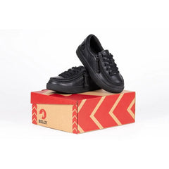 Billy Footwear (Kids) DR II Fit - Low Top DR II Black Leather Shoes - Footwear