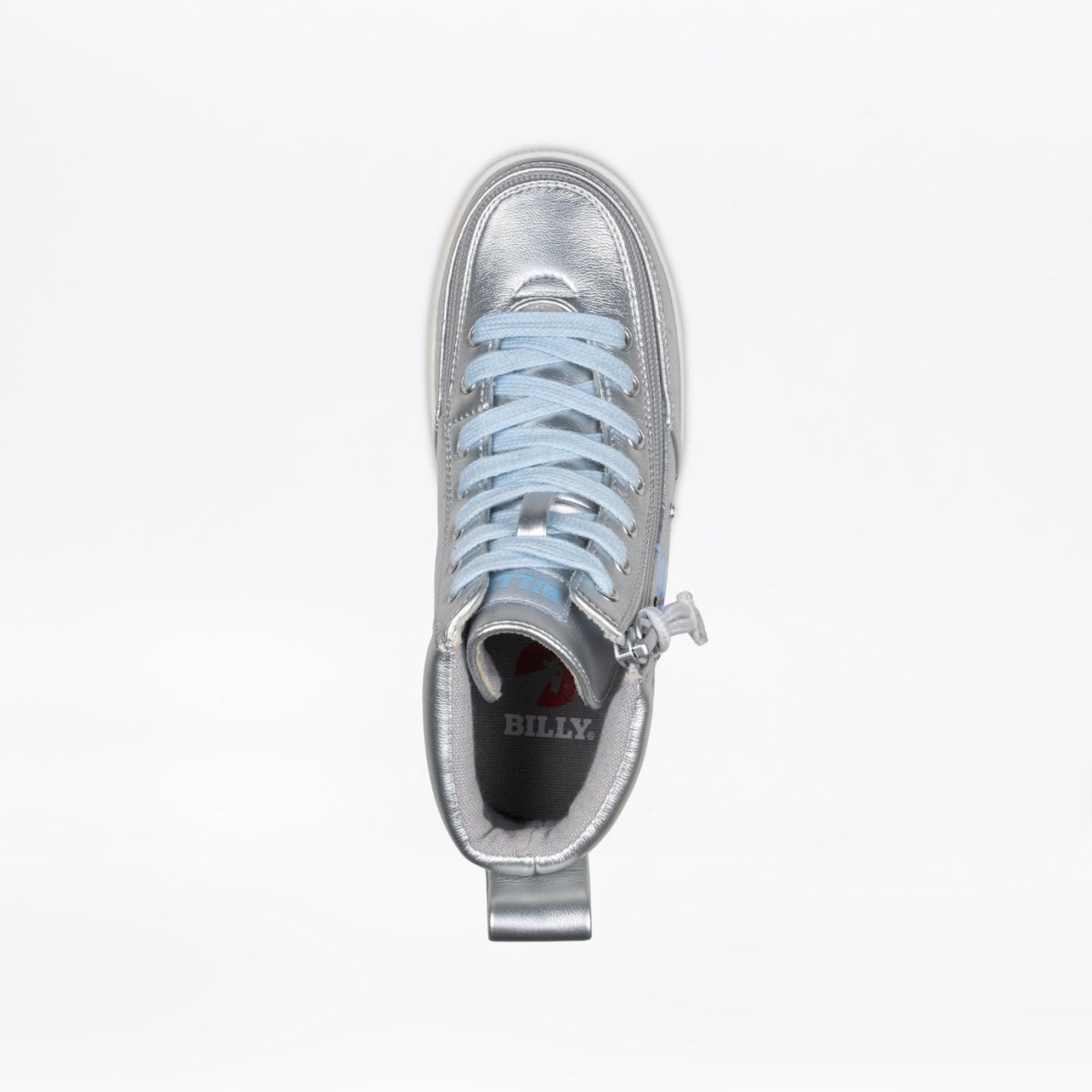 Billy Footwear (Kids) - High Top Silver Butterfly - Footwear