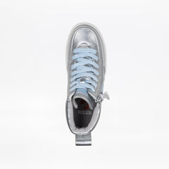 Billy Footwear (Kids) - High Top Silver Butterfly - Footwear