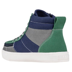 Billy Footwear (Kids) - Street High Top Earth Colour Block Canvas Shoes - Footwear