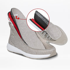 Billy Footwear (Mens) - High Top Grey Jersey Billy Goat Classic Canvas Shoes - Footwear