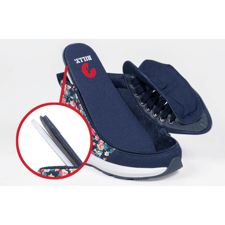 Billy Footwear (Toddler) - Goat High Top Sport Navy Floral - Footwear