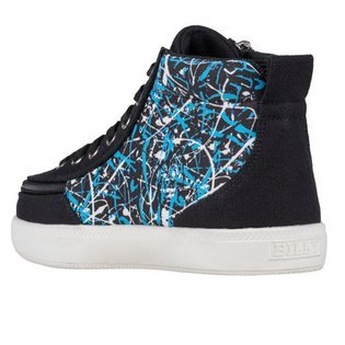 Billy Footwear (Toddlers) - High Top D|R MDR Black Graffiti Canvas Shoes - Footwear