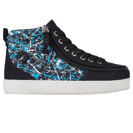 Billy Footwear (Toddlers) - High Top D|R MDR Black Graffiti Canvas Shoes - Footwear