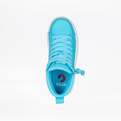 Billy Footwear Toddlers - High Top Turquoise / White CS Canvas Shoes - Footwear