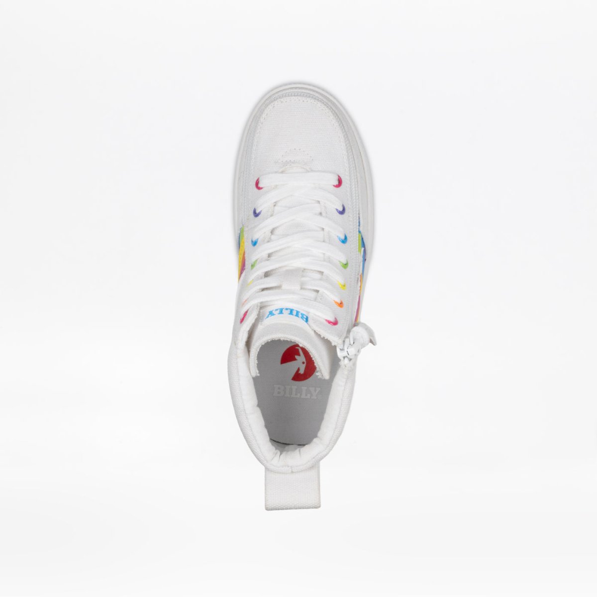 Billy Footwear (Toddlers) - High Top Wavy Rainbow - Footwear