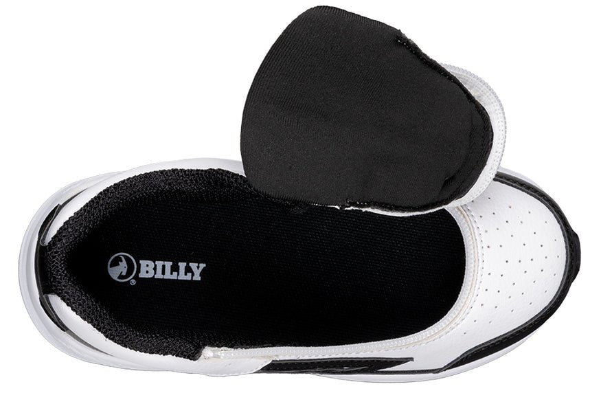 Billy Footwear (Toddlers) - Mid Top Goat Hoop White/Black Trainers - Footwear