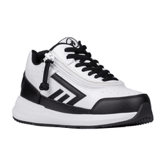 Billy Footwear (Toddlers) - Mid Top Goat Hoop White/Black Trainers - Footwear