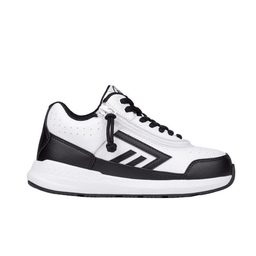 Billy Footwear (Toddlers) - Mid Top Goat Hoop White/Black Trainers - Footwear