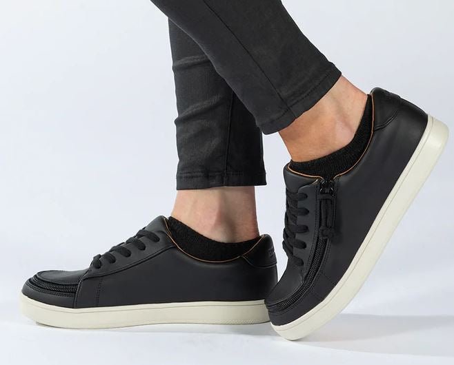 Billy Footwear Women’s Black Faux Leather Sneaker II Shoes - Footwear