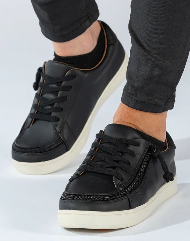 Billy Footwear Women’s Black Faux Leather Sneaker II Shoes - Footwear