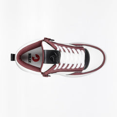 Billy Footwear (Womens) - High Top White/Wine/Black Comfort DZ - Footwear