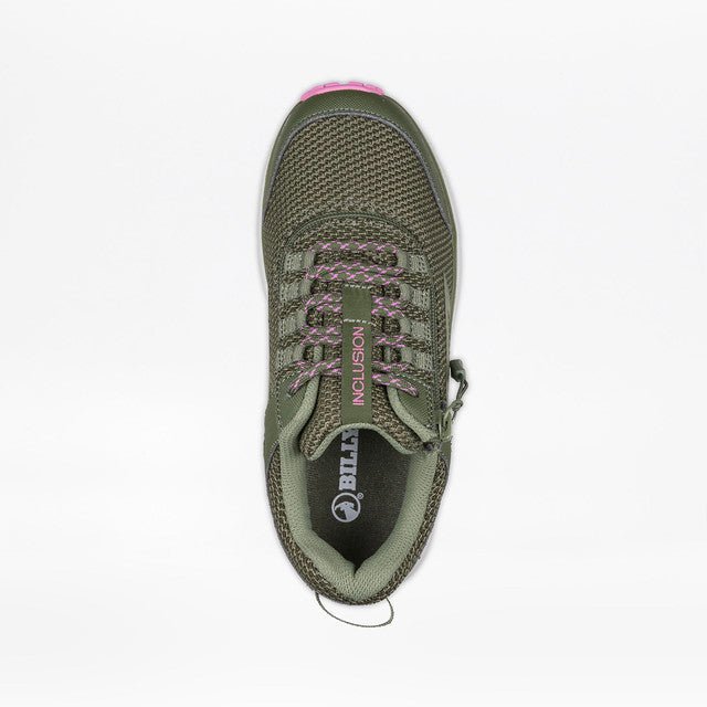 Billy Footwear Women’s Inclusion Trail Shoes Olive/Pink - Footwear