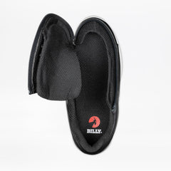 Billy Footwear (Womens) - Low Top Comfort Plush Black Leather Shoes - Footwear