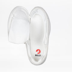 Billy Footwear (Womens) - Low Top Comfort Plush White Leather Shoes - Footwear