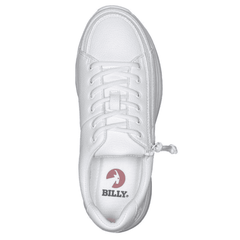 Billy Footwear Women’s White Faux Leather Low Top Shoes - Footwear