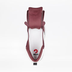 Billy Footwear Wome's High Top White/Wine/Black Comfort DZ - Footwear