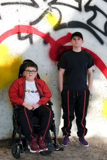 Black Cotton Adapted Cargo Trousers - Wheelchair Clothing
