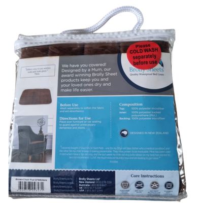 Brolly Sheets Quited Chair Pad - Bedtime, Toilet Training and Incontinence