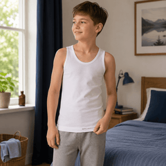 Brubeck Boys Comfort Cotton Seamfree Vest - Underwear