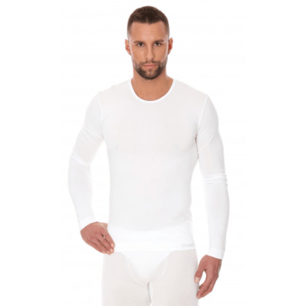 Brubeck Men's Comfort Cotton Seam Free Long Sleeve Top - Underwear