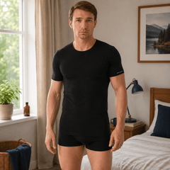 Brubeck Men’s Comfort Cotton Seamfree Baselayer T-Shirt - Underwear