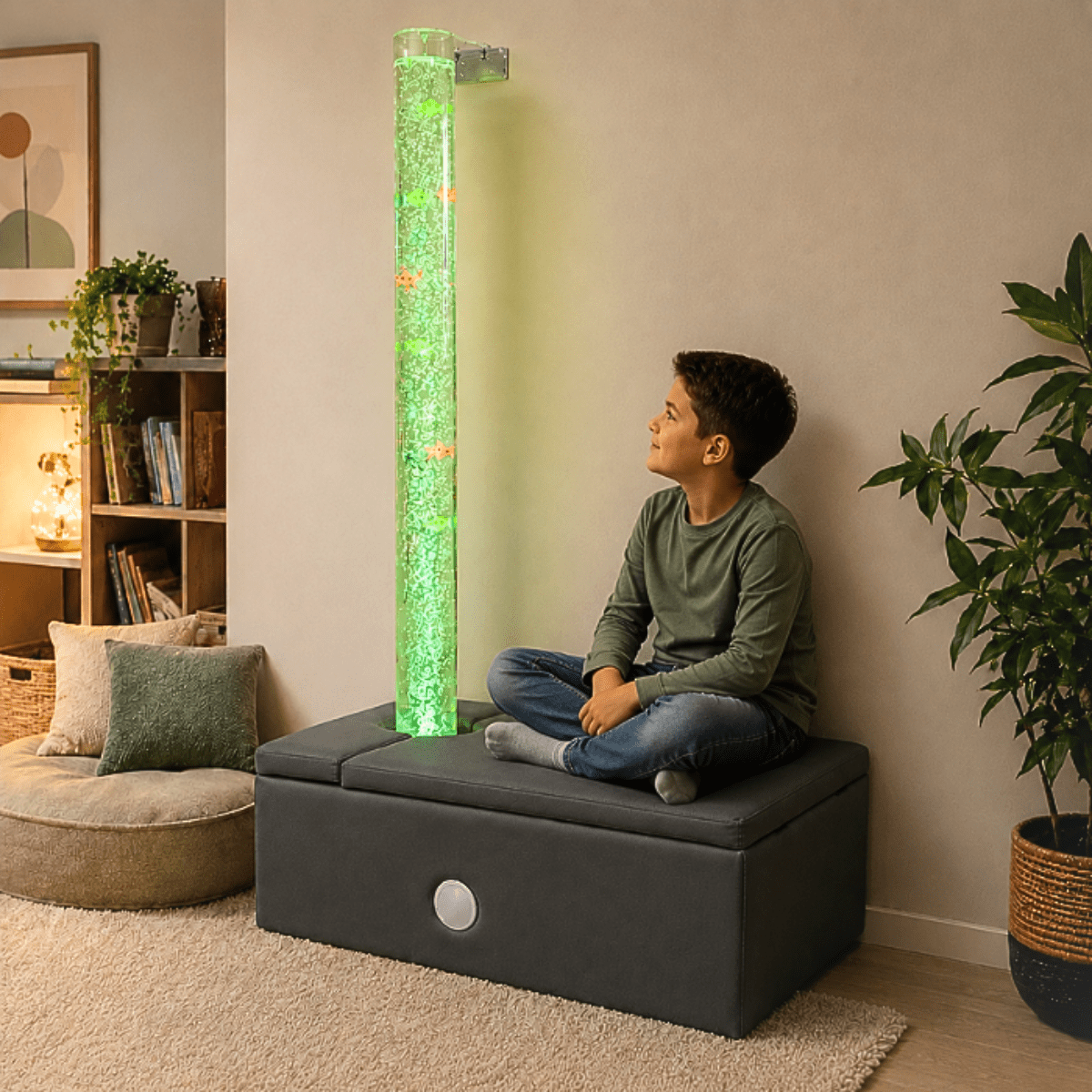 Bubble Tube Kit (Incl. Large Tube, Padded Surround & Bracket) - Sensory Equipment