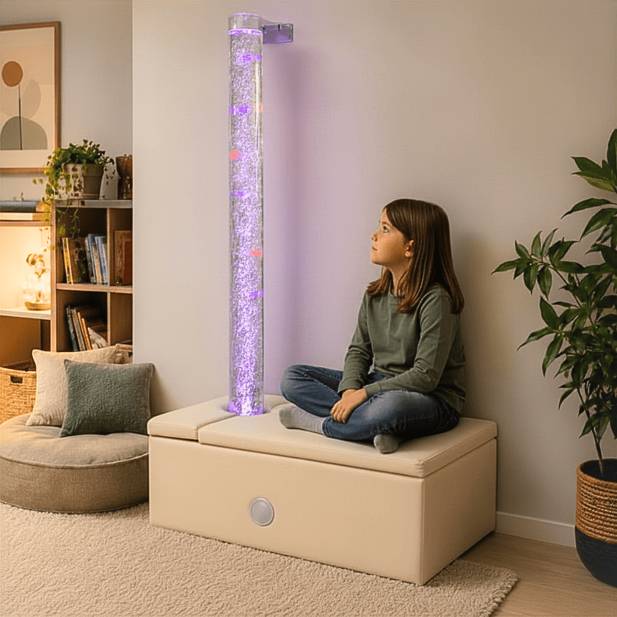 Bubble Tube Kit (Incl. Large Tube, Padded Surround & Bracket) - Sensory Equipment