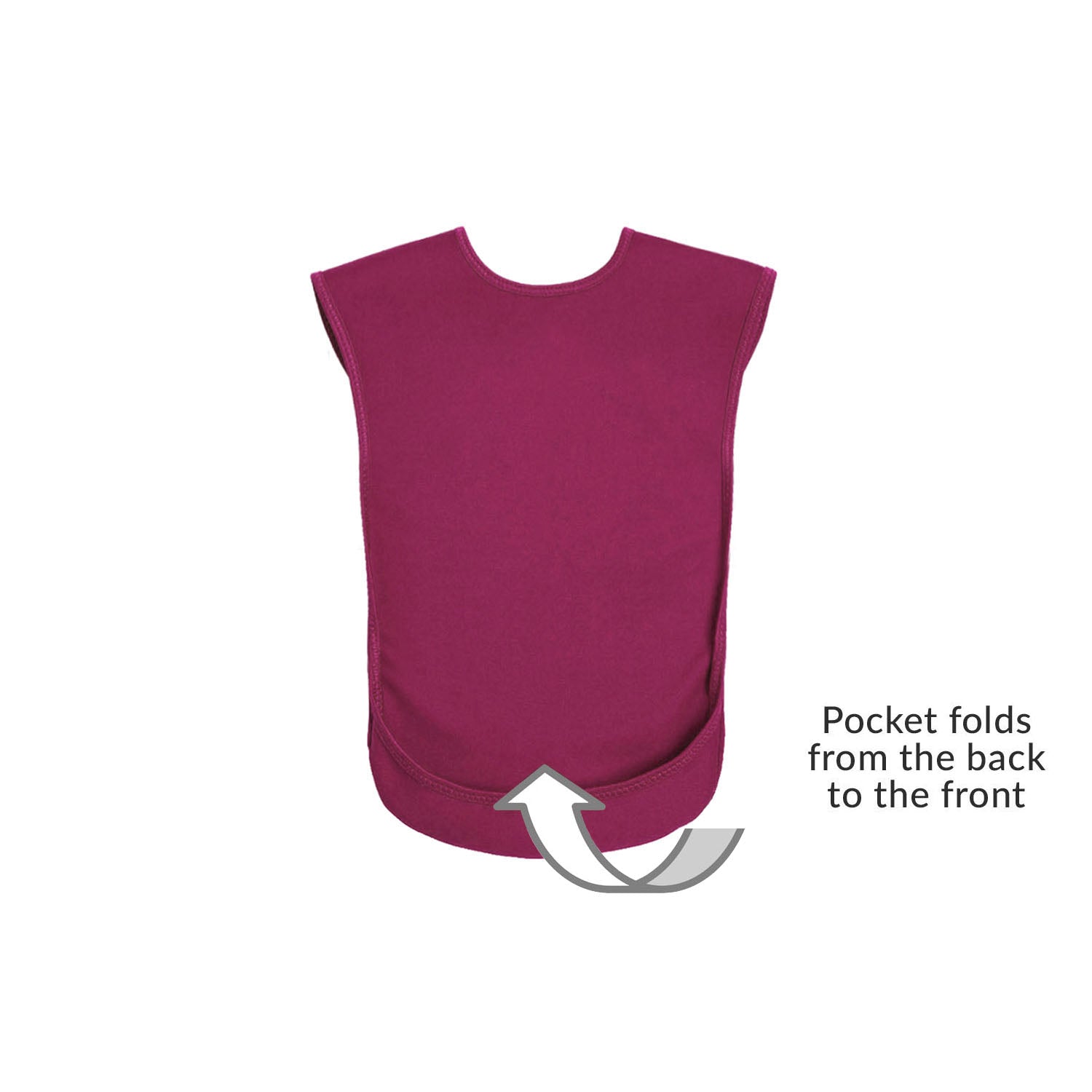burgundy junior tabard