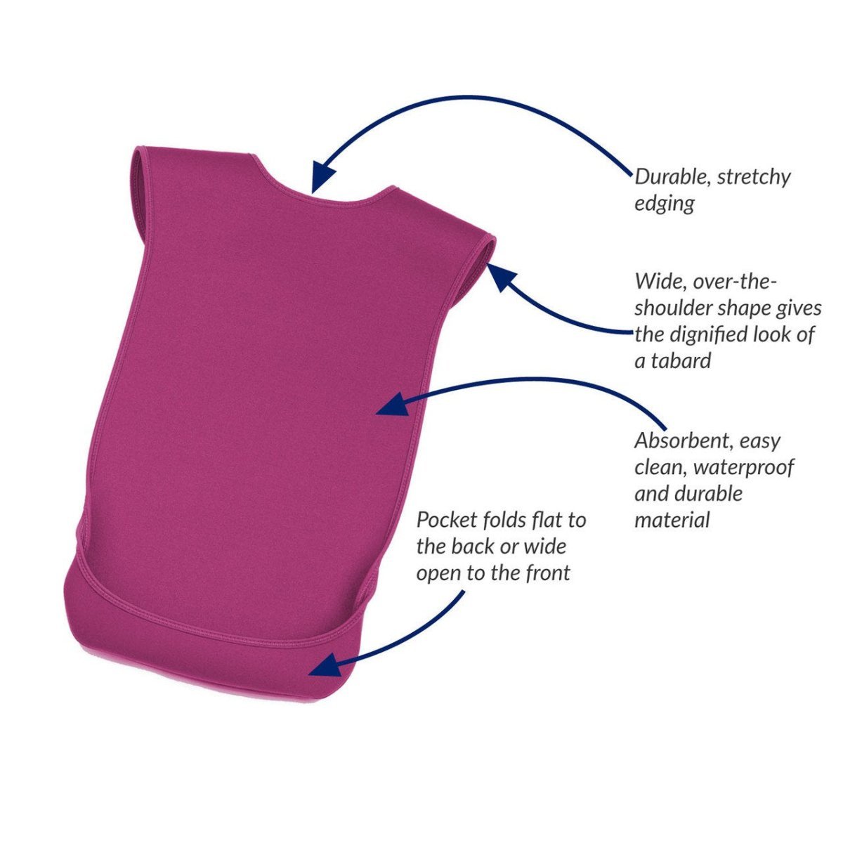 Care Designs PRO80 Adult Tabard Style Bib - Bibs & Neckerchiefs