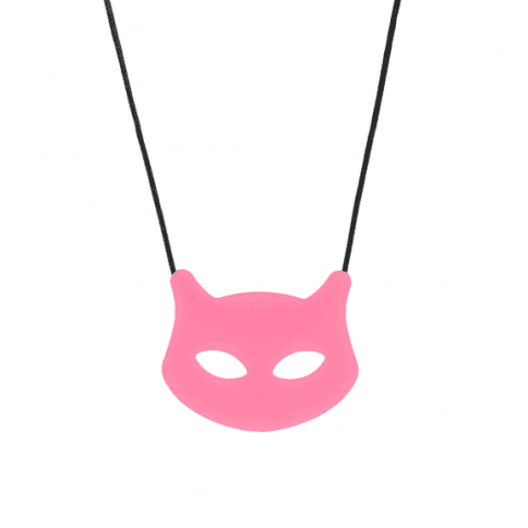 Chewigem - Cat Pendant - 'Mew Chew' - Chewing