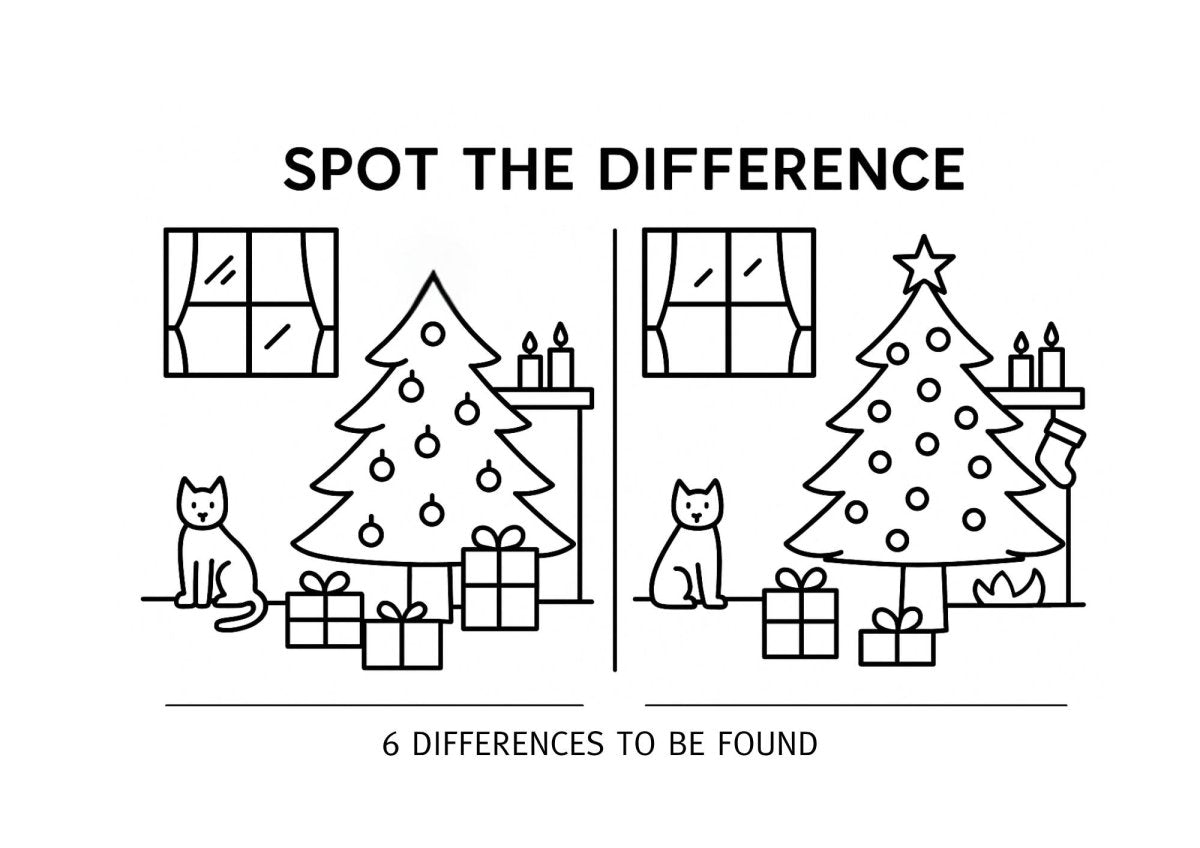 Christmas Spot the Difference Inside - Downloads