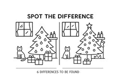 Christmas Spot the Difference Inside - Downloads