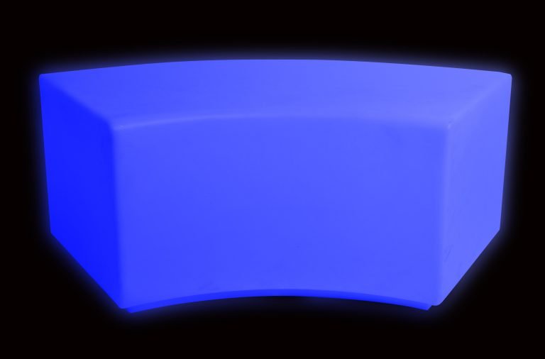 Colour Changing Mood Curved Bench Seating - Sensory Equipment