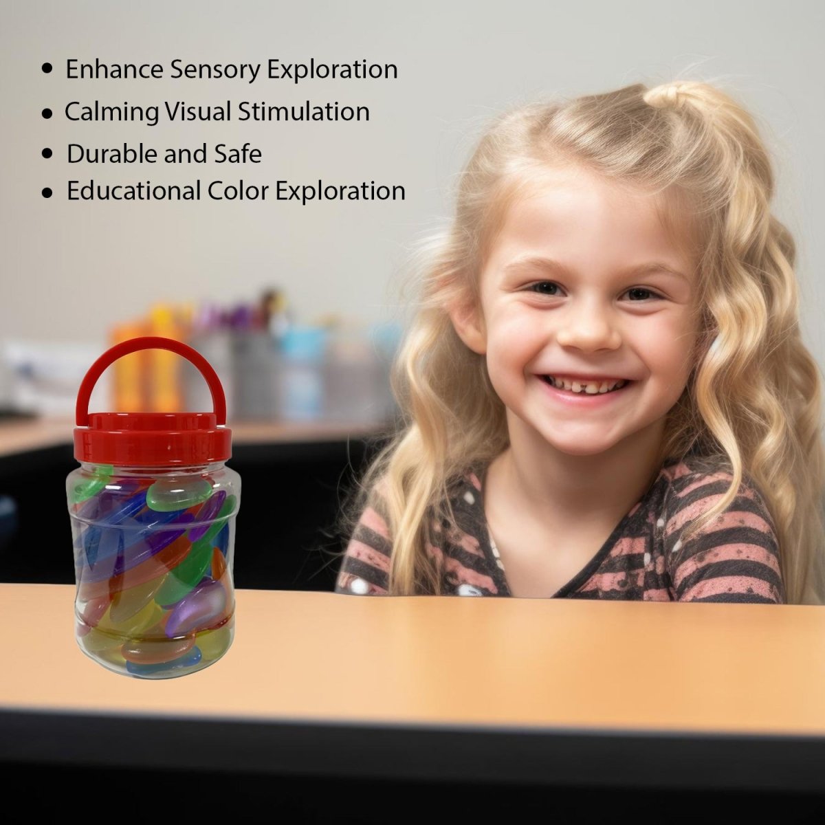 Coloured Acrylic Pebbles (30 pcs) - Sensory Equipment
