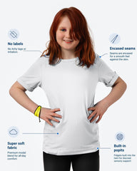 Comfa Fidget-T Sensory-Friendly T-Shirt with Built-In Pop-It Fidgets - Daywear