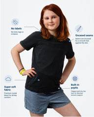 Comfa Fidget-T Sensory-Friendly T-Shirt with Built-In Pop-It Fidgets - Daywear