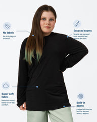 Comfa Kids Fidget-T Long Sleeve – Sensory-Friendly T-Shirt - Daywear