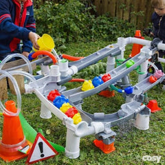 Cosy Complete Pipes And Guttering Mega Set - 150+ Piece Set - Outdoor Toys