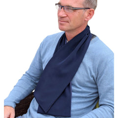 Cross Scarf Clothing Protector - Navy Blue - Bibs & Neckerchiefs